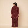 Shirt Pant CO-Ords Set Maroon Back