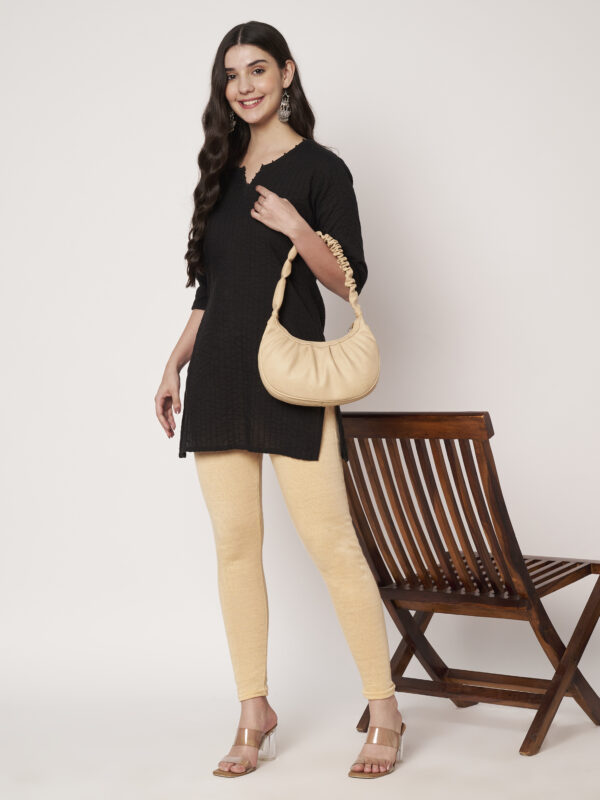 Winter Wear Legging (Cream, Solid)