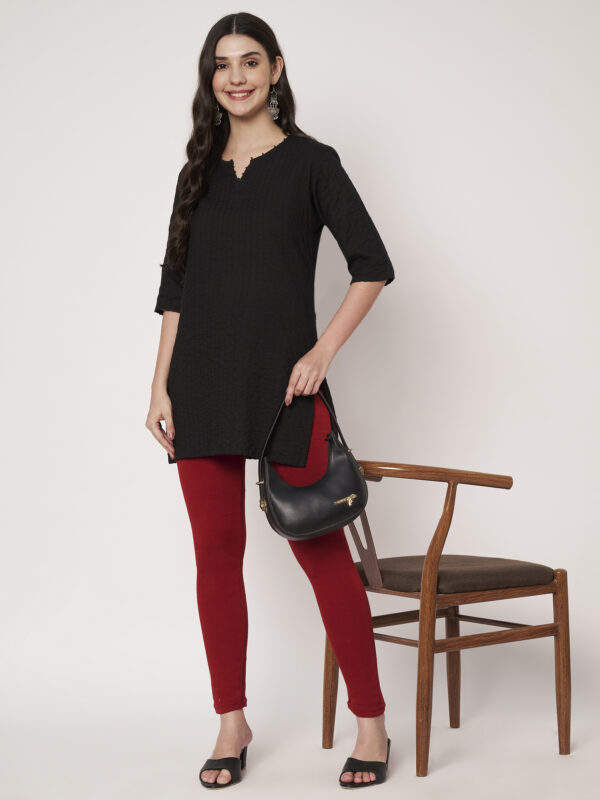 Winter Wear Legging (Maroon, Solid)