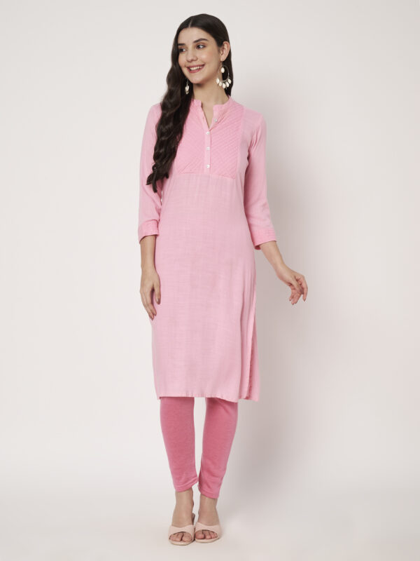 Winter Wear Legging Pink Color