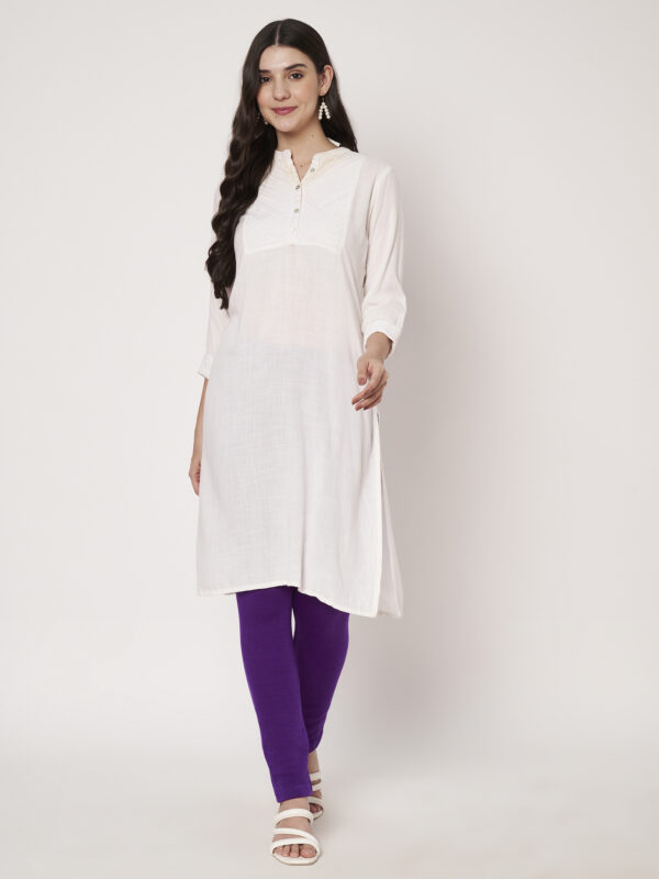 Winter Wear Legging Purple Color