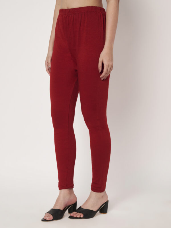 Winter Women Legging Maroon Color