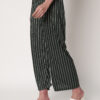 Women Green Trousers Polyester Loose Fit
