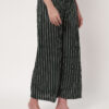 Women Loose Fit Polyester Trousers Green