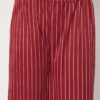 Women Red Trousers Loose Fit Polyester