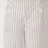 Women White Trousers Loose Fit Polyester
