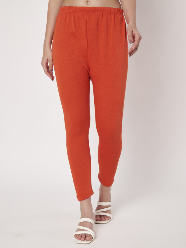 Women Winter Legging Orange Color
