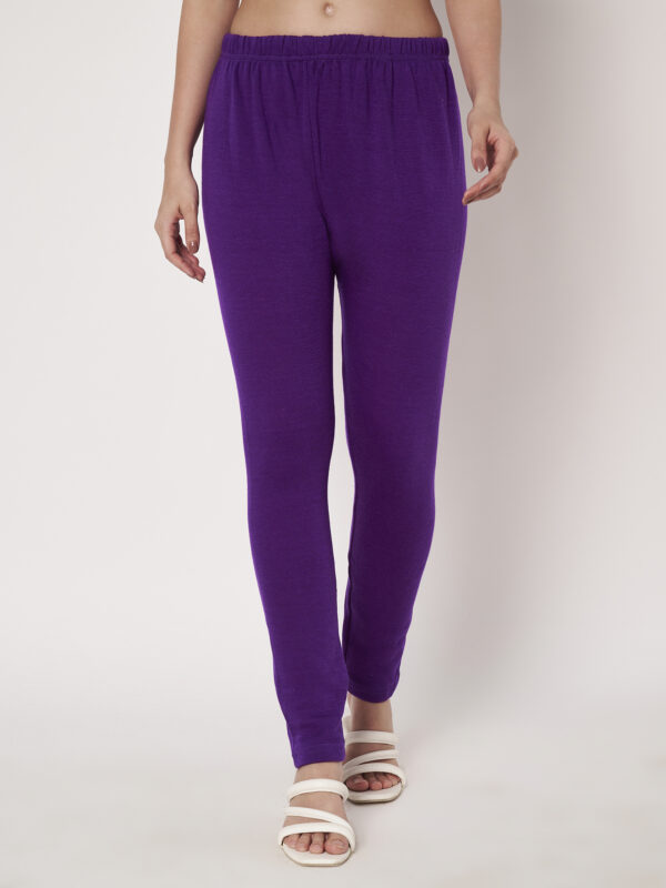 Women Winter Legging Purple Color