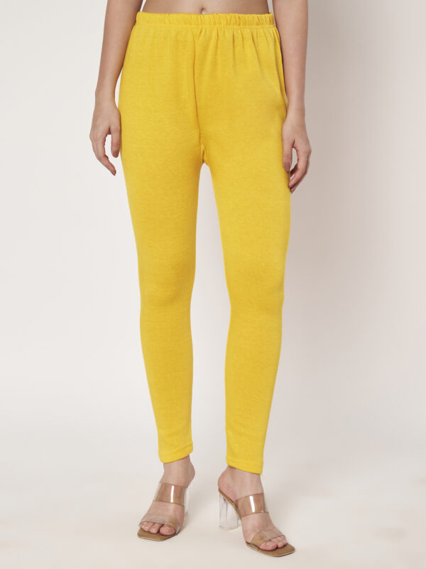 Women Winter Legging Yellow Color