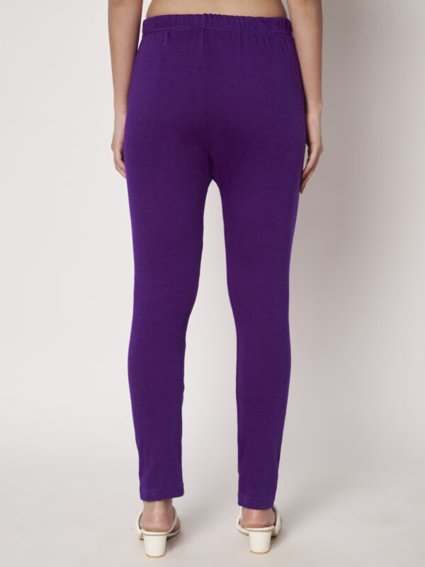 Women Winter Wear Legging Purple Color