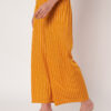 Women Yellow Trousers Polyester Loose Fit
